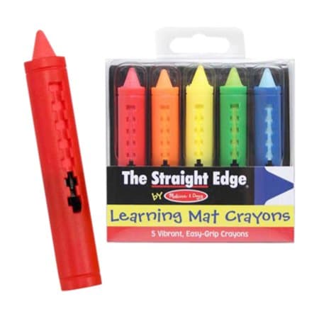 Melissa & Doug Learning Mat Crayons, Assorted Colors, PK60 4279